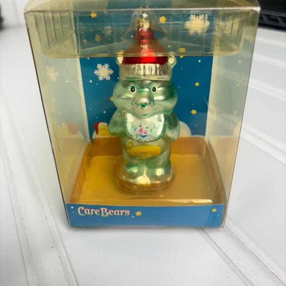 Care Bears Glass Ornament Wish Bear Christmas Decor Original Packaging Vintage - Picture 1 of 7
